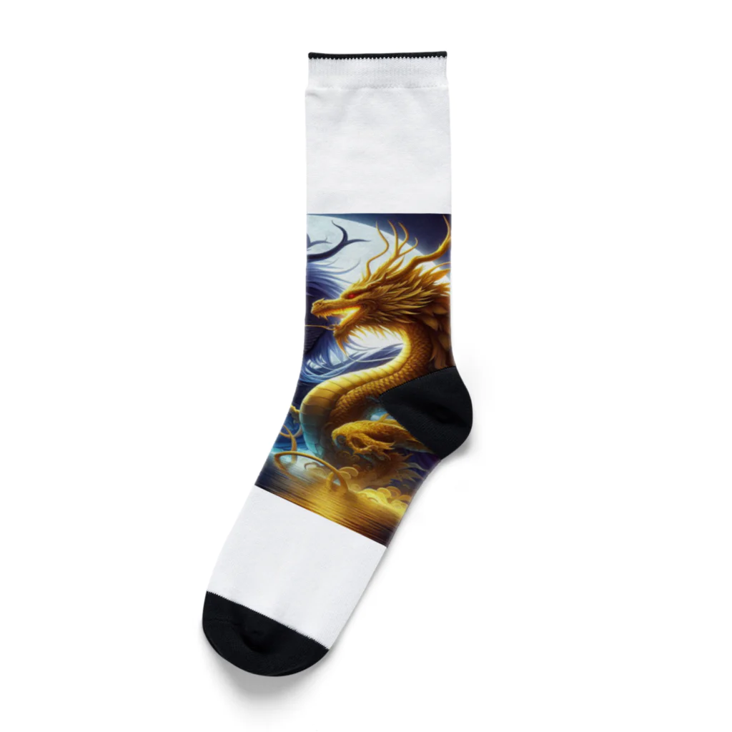 29 dragonのdrgonnumeber1-1 Socks