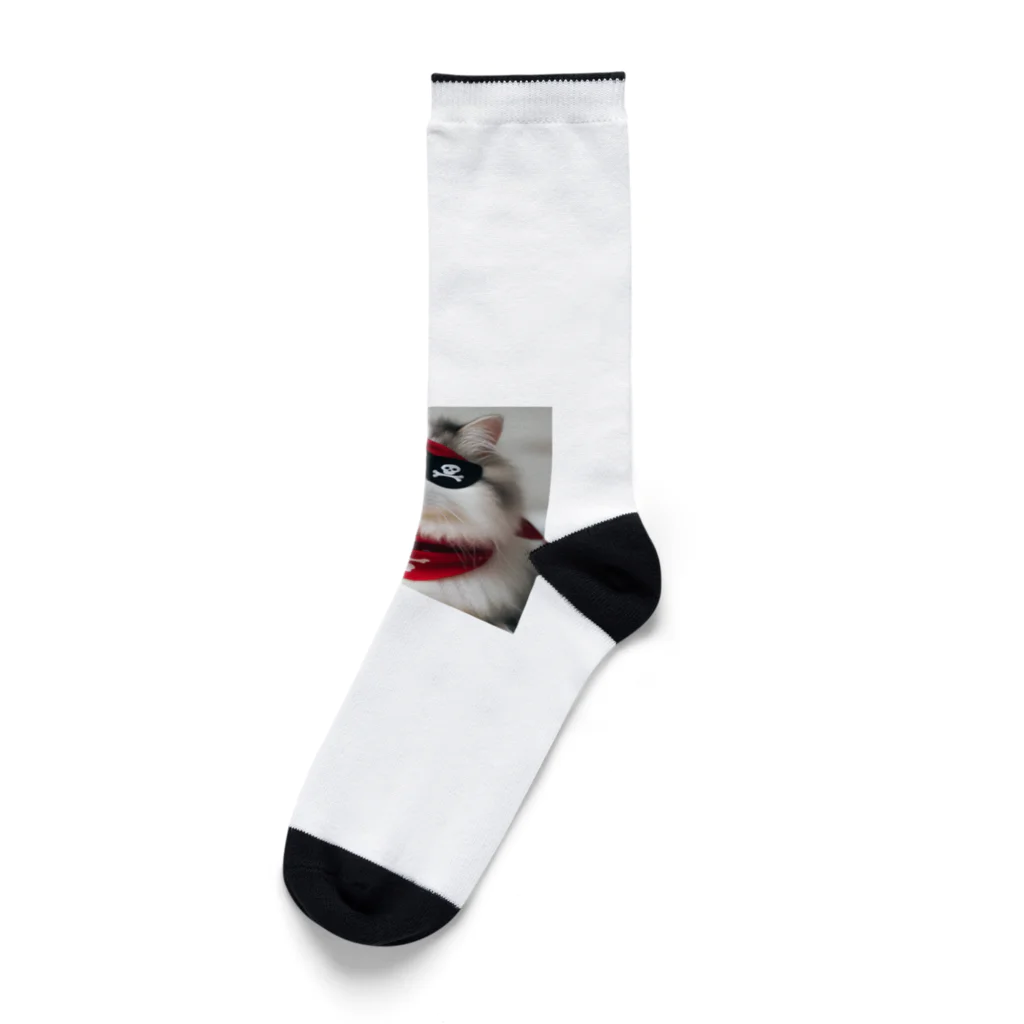 nail_aphroditeの海賊猫ちゃん Socks