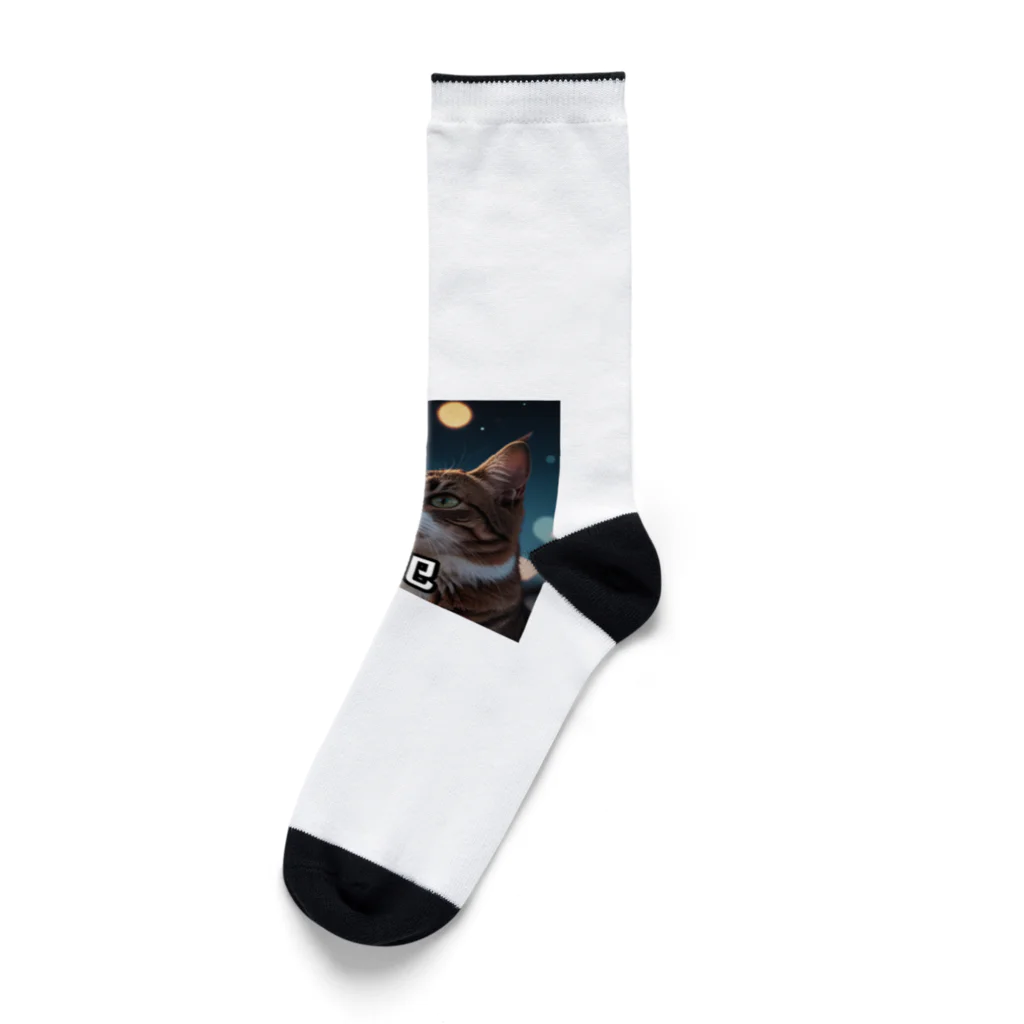 rurifuのゲーミング猫 Socks