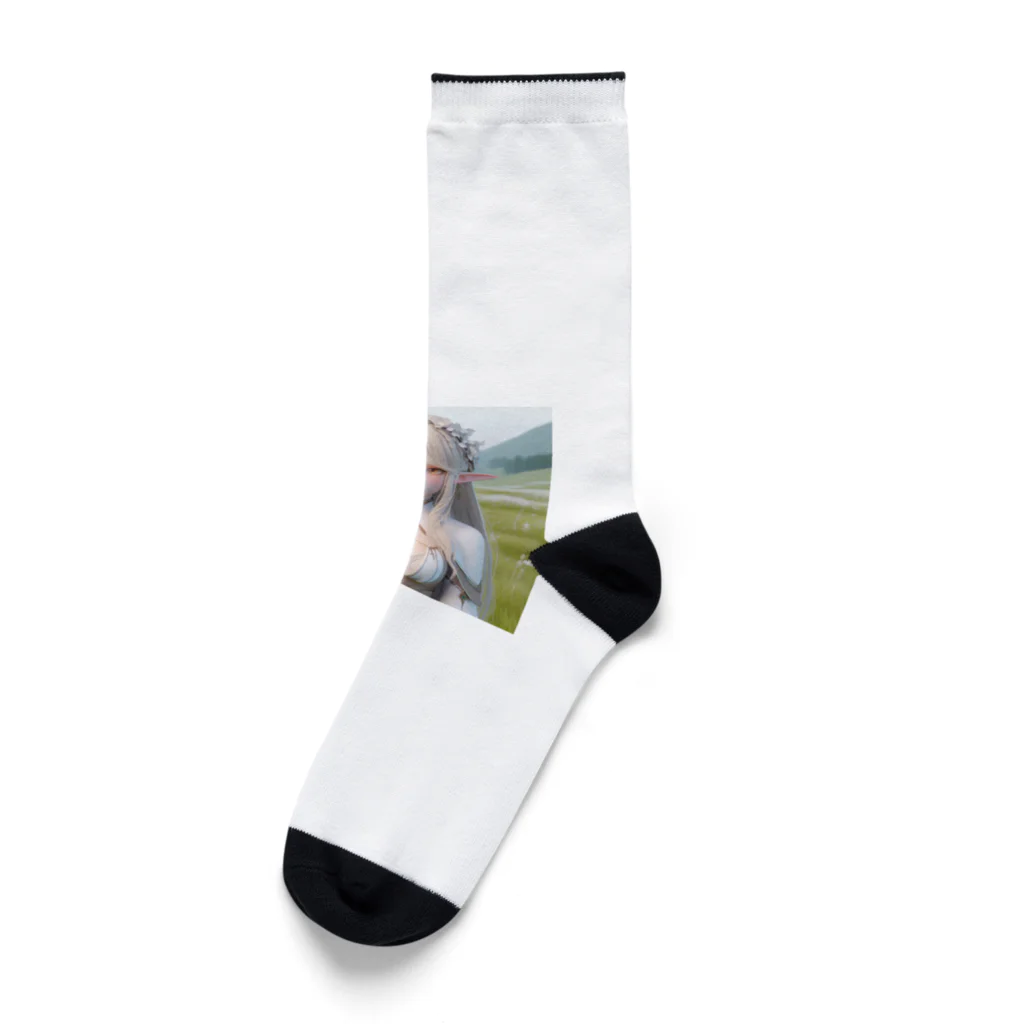 aaammmamのエルフ　美少女 Socks