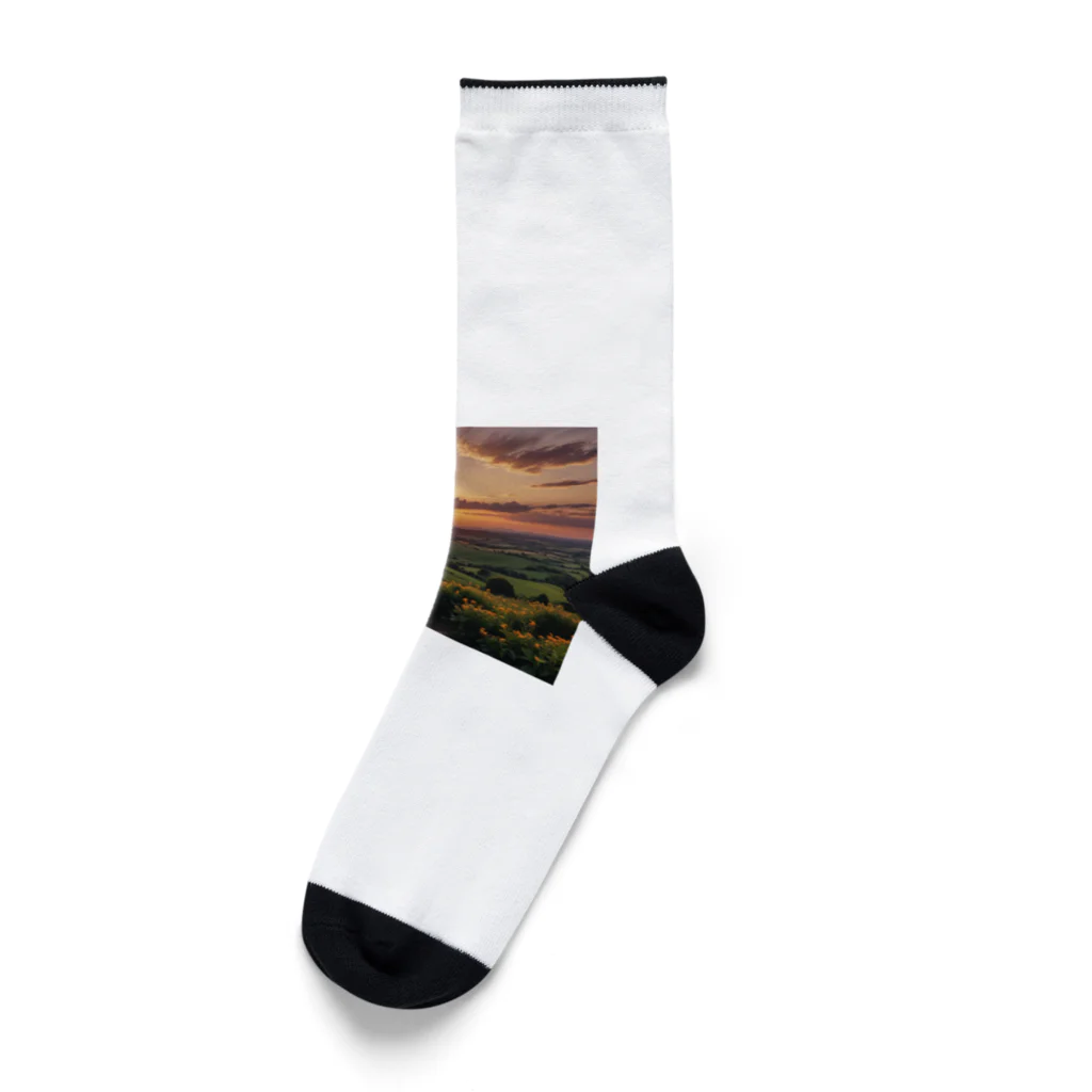 wassanwの日没の風景 Socks