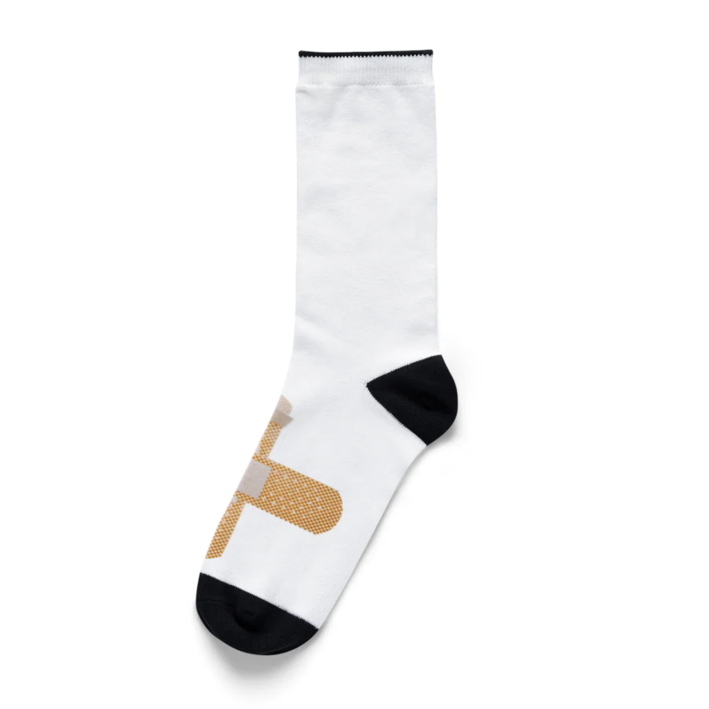 BAN創 & Co. ⚠️の絆創膏 実写 (クロス) Socks