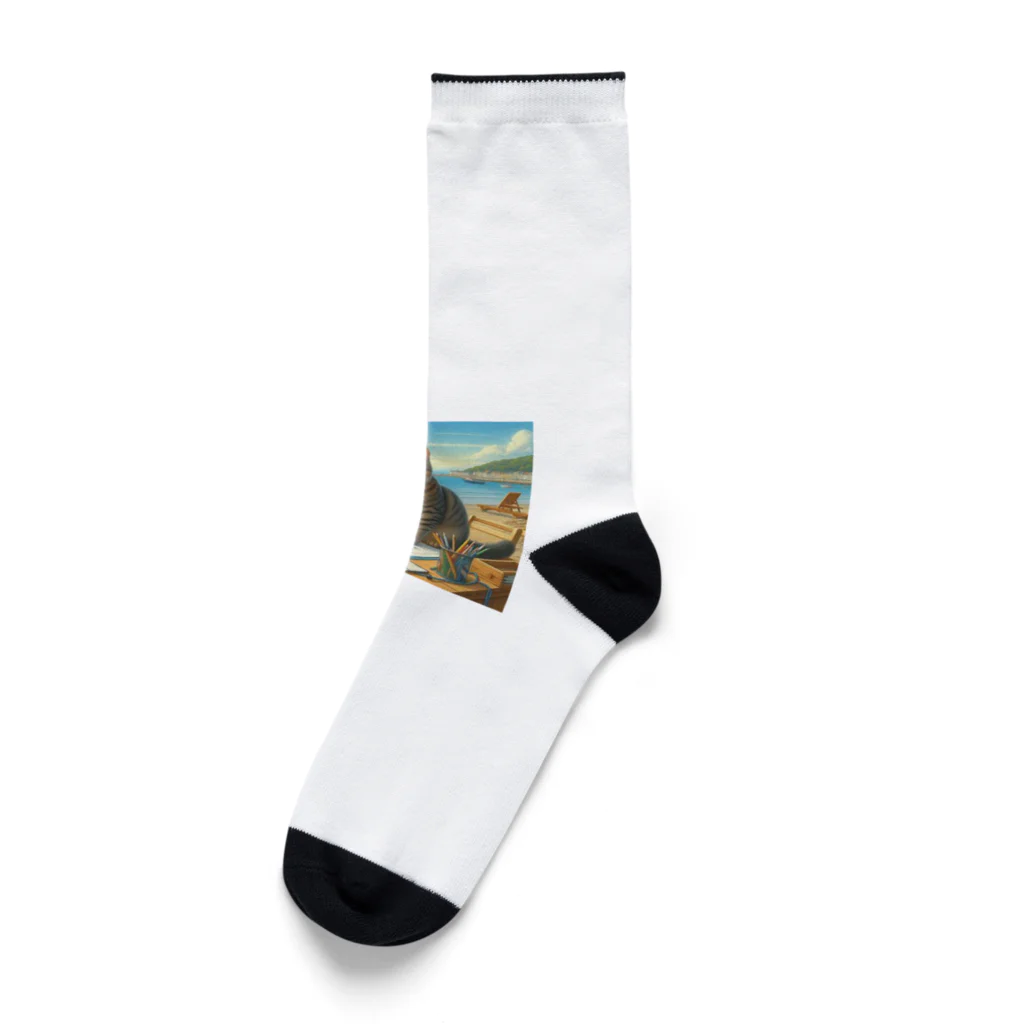 peace2024の海辺の仕事猫 Socks