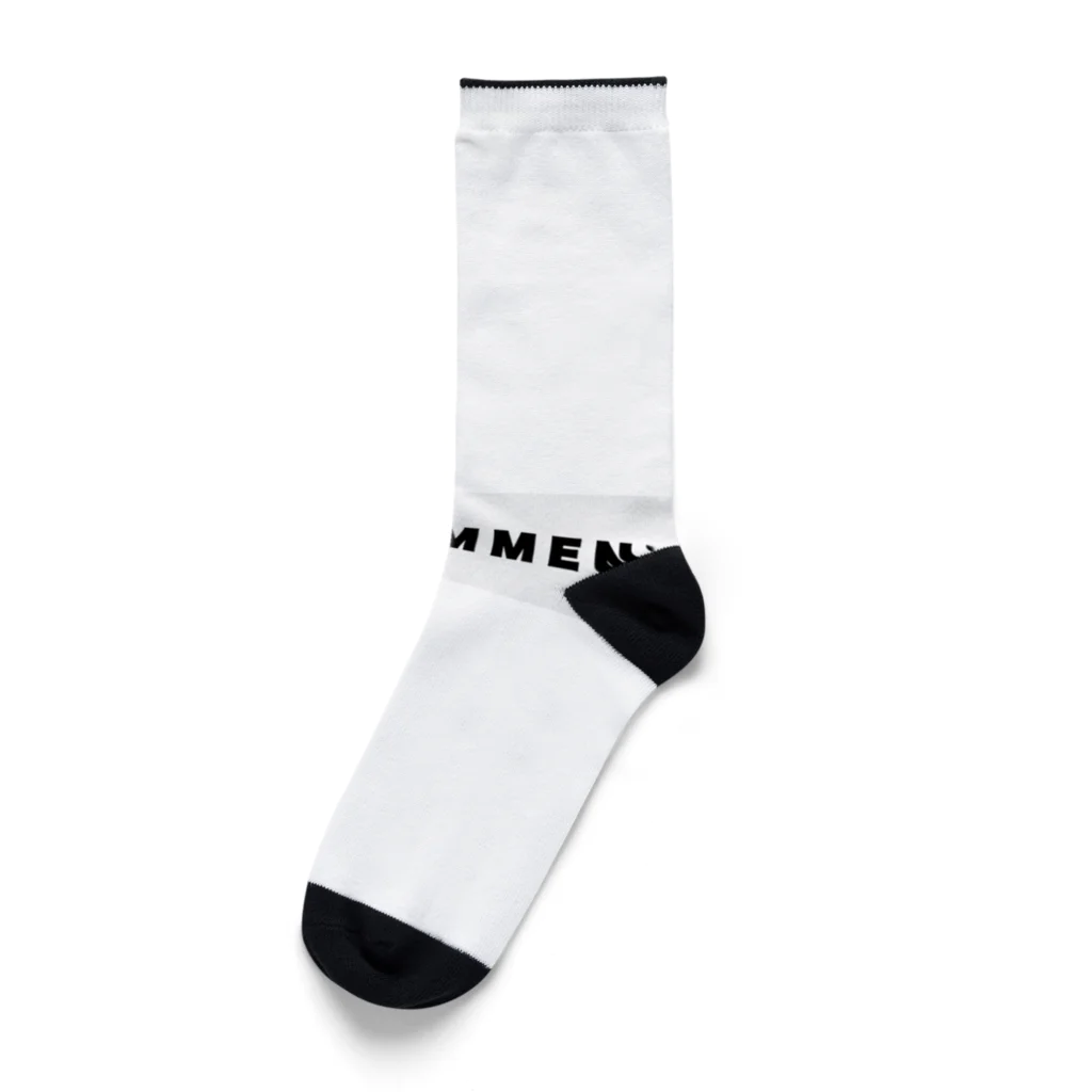 micyorina shopのmicyorina 「NO COMMENT」logo Socks