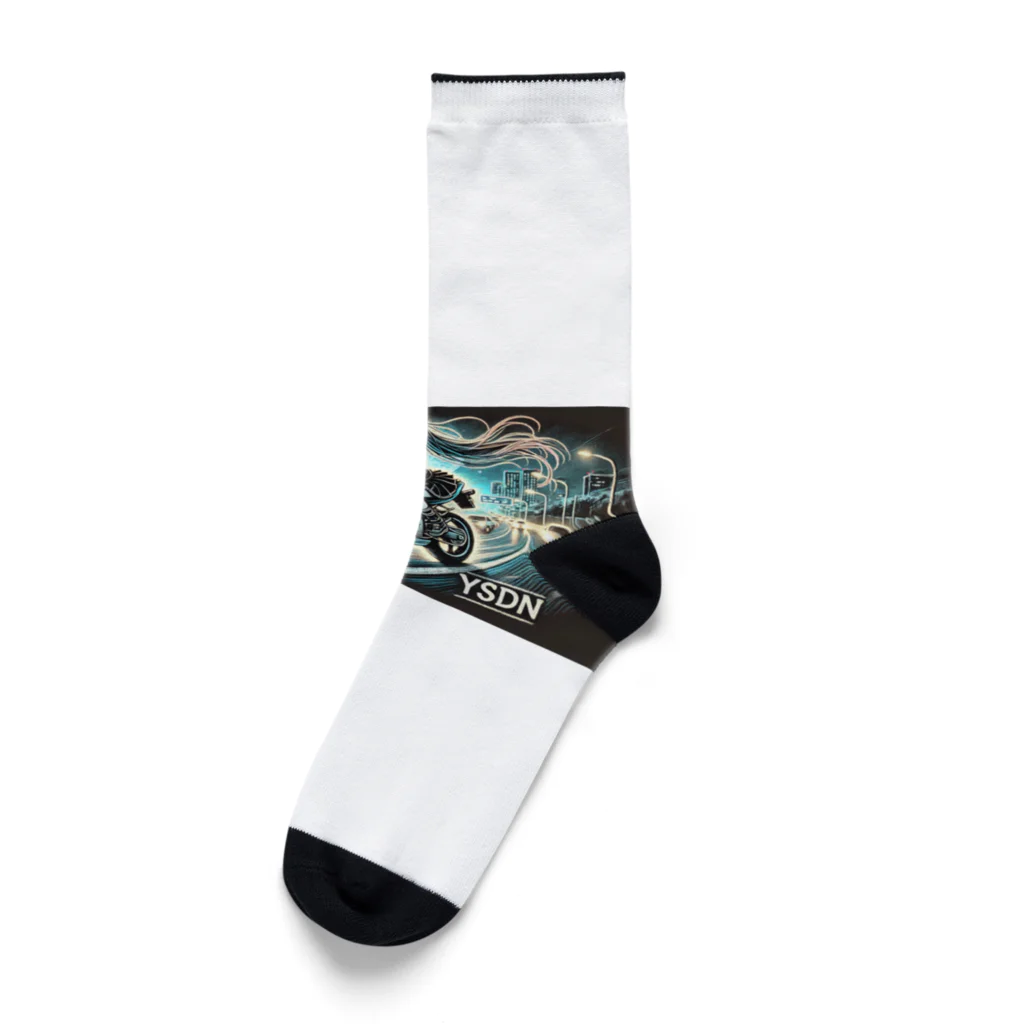 YSDNの首都高を走るバイク Socks