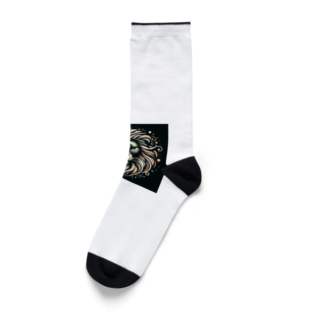 Ono_Mariaの百獣の王ライオン Socks