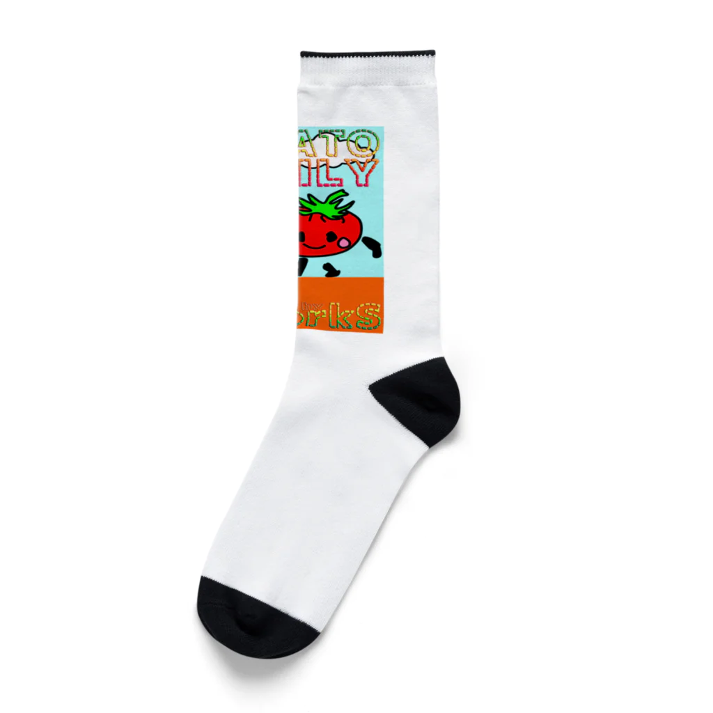 Ａ’ｚｗｏｒｋＳのトマトファミリー Socks