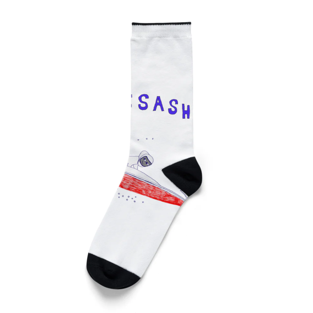 NIKORASU GOのボートレースデザイン「まくり差し」（Tシャツ・パーカー・グッズ・ETC） Socks