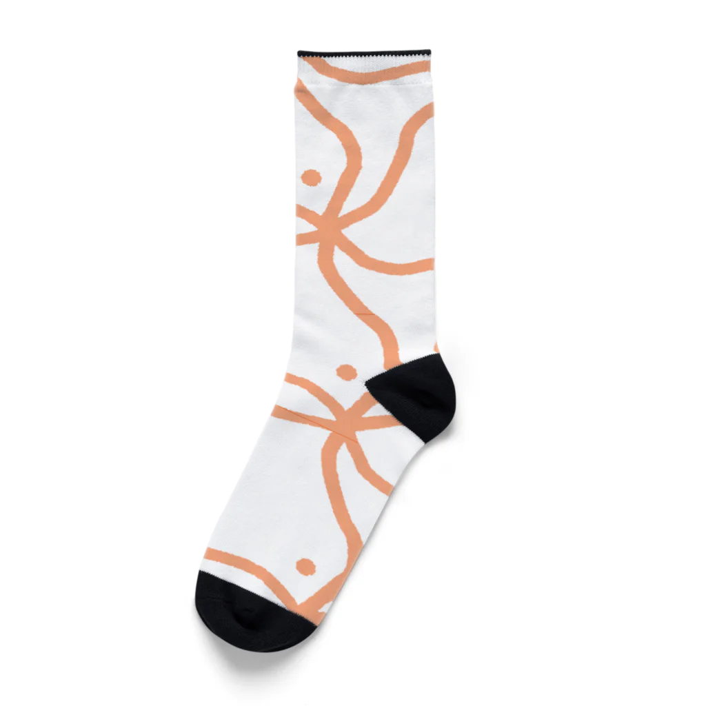 蛇口〆太のお店の千鳥紋柄 Socks