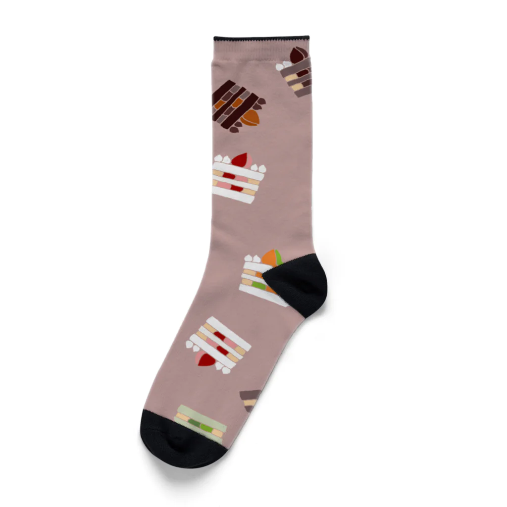 気ままに創作　よろず堂のケーキ Socks