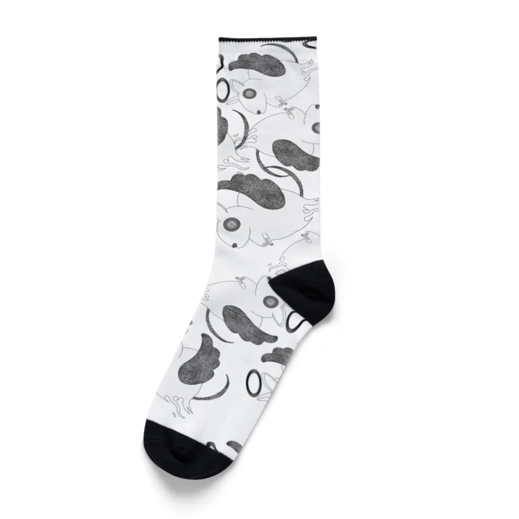 minyominyoのHis 成仏ネズミ 群 Socks