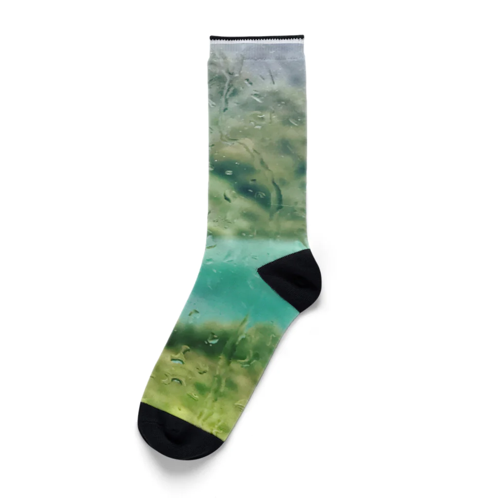 _ashita_の雨の富山 Socks