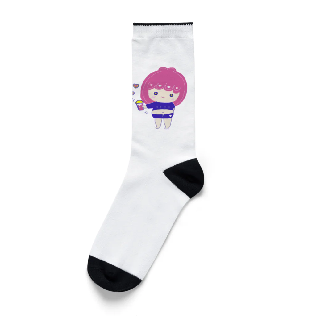 rurugirlのプロテイン女子（ロゴなし） Socks