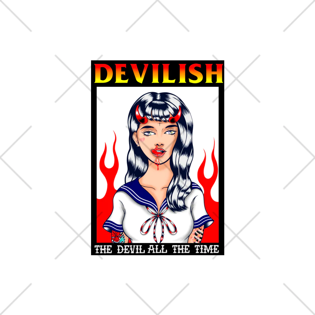 Demon Lord 9 tailsの『DEVILISH』 ソックス