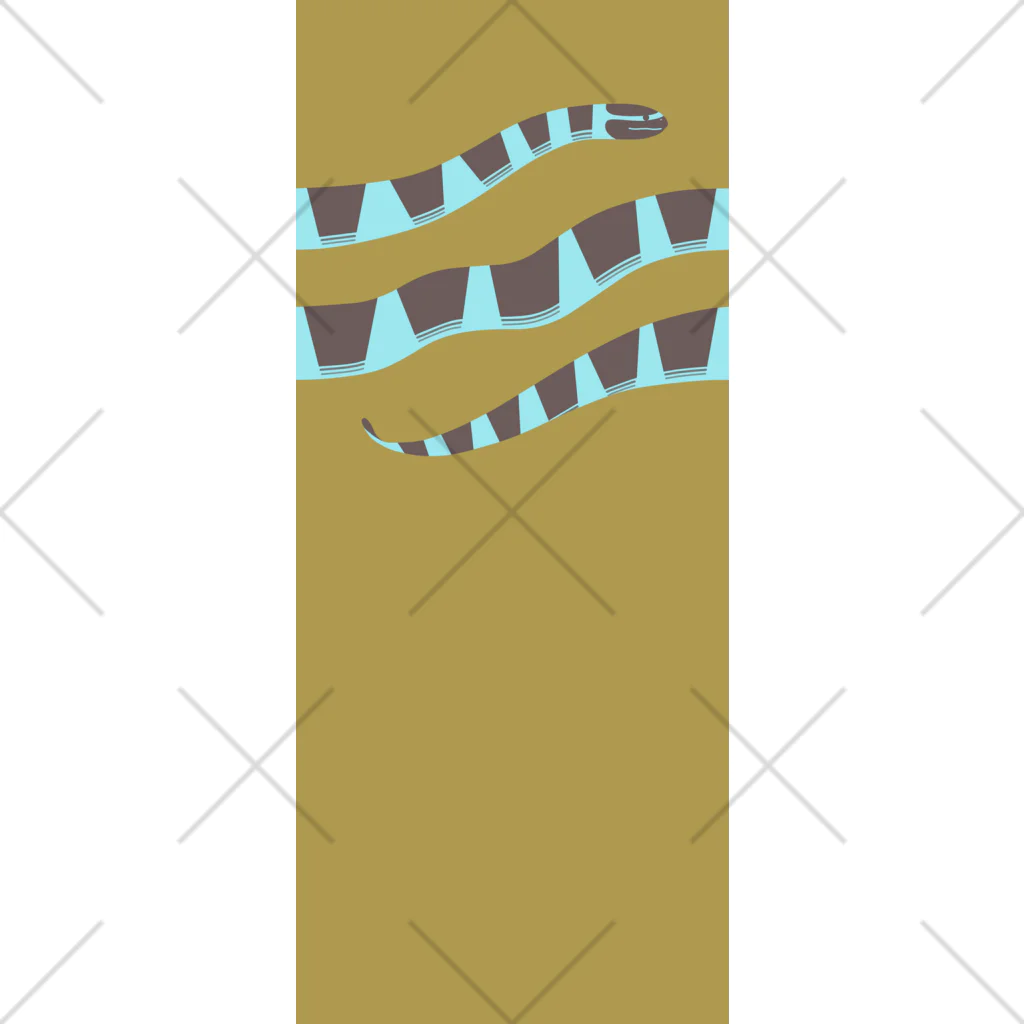 8m【アトリエvesii】の脚に巻きつくエラブウミヘビ ソックス