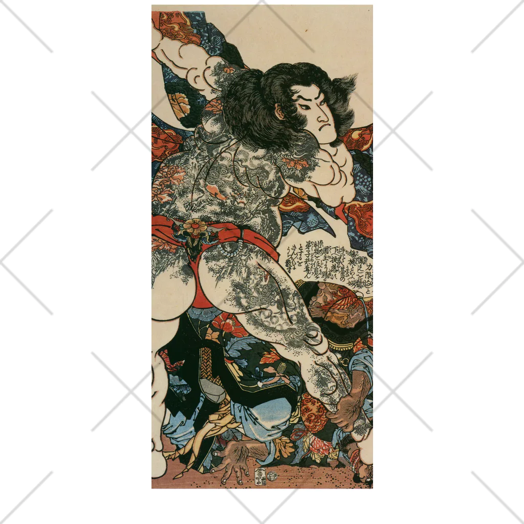 寿めでたや(ukiyoe)の浮世絵：歌川国芳_水滸伝豪傑 浪子燕青 Socks