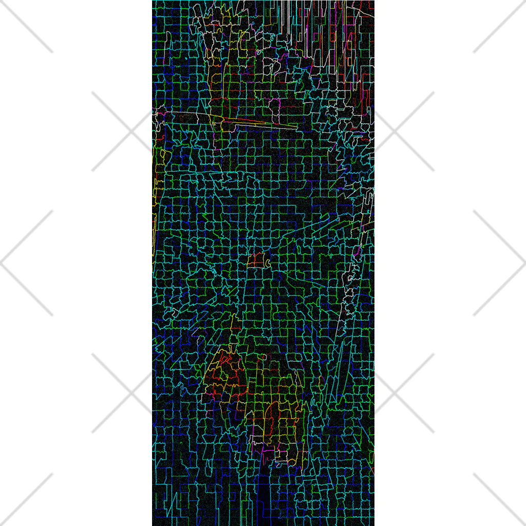 水草のサイバーな都市の地図 ソックス