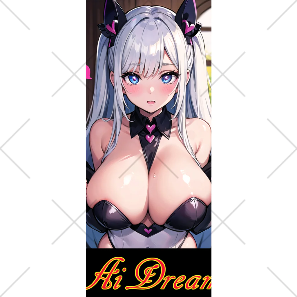 Ai Dream 2次巨乳アニメ少女（文字入りバージョン） / Ai-factory ( bsmanager )のソックス通販 ∞  SUZURI（スズリ）