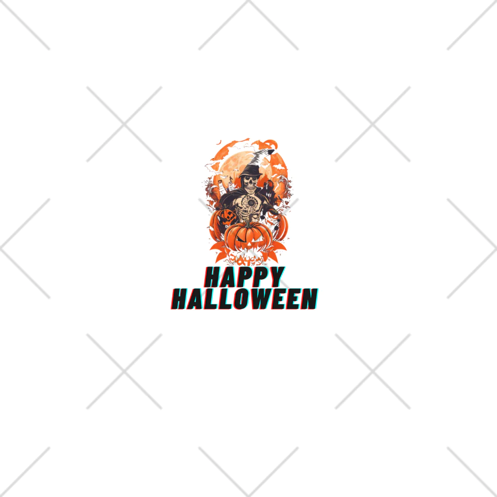 面白デザインショップ ファニーズーストアの Happy　Halloween(骸骨） ソックス