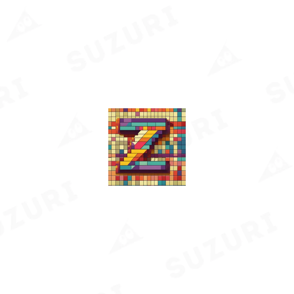 ドット絵 Zの文字 積み木 ブロック / Jun-SUZURIのソックス通販
