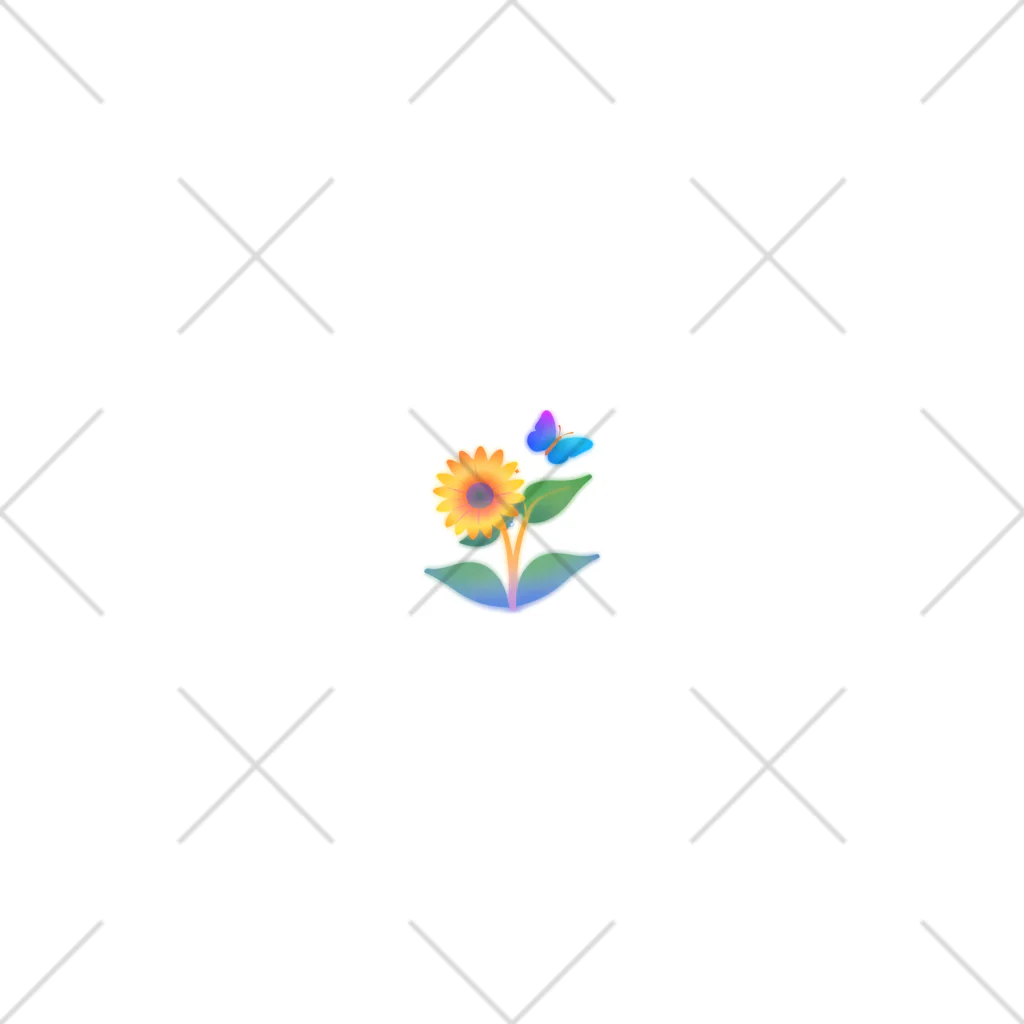 Flower Twinkleの黄色花と蝶 ソックス
