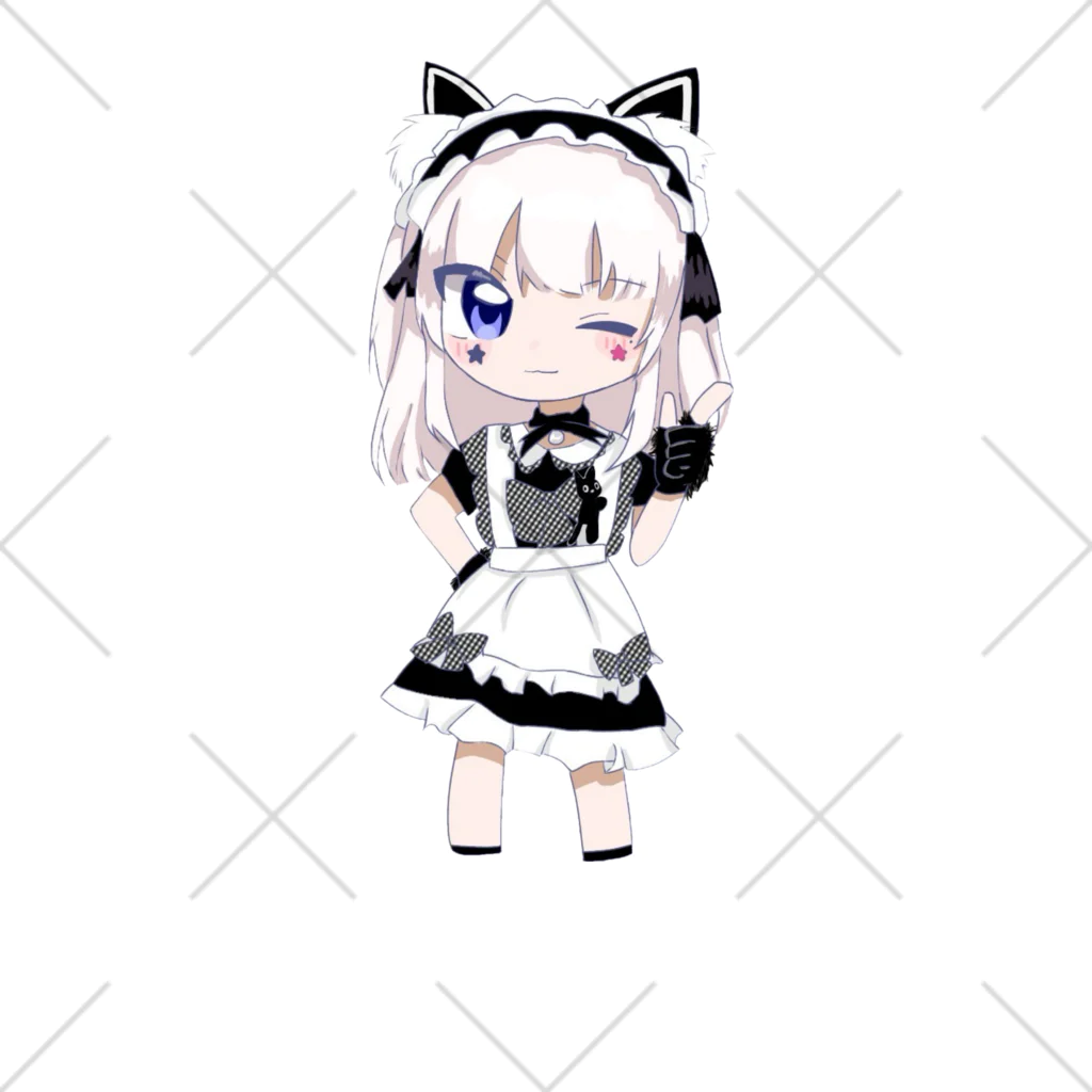 nene🐱shop💙の黒猫ネネちゃん ソックス