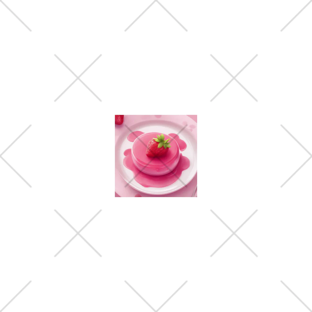 amxafukのピンクストロベリーかわいいプリン ソックス