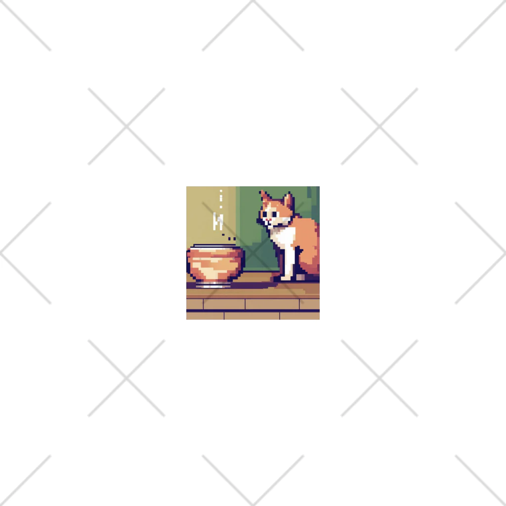 ドット絵ねこさんの水飲み猫さん Socks