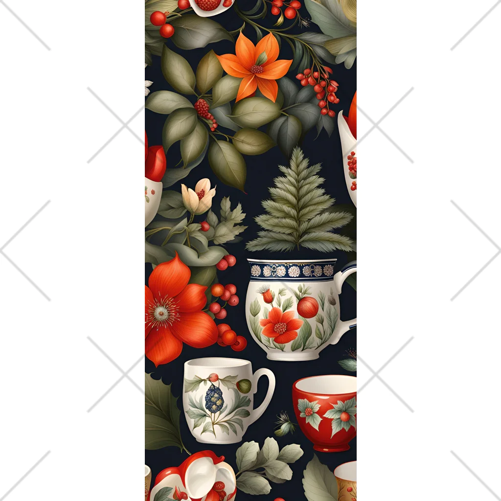 (っ◔◡◔)っ ♥ Le Petit Trésor ♥の花の詩カップ(The Flower Poetry Cup) Socks