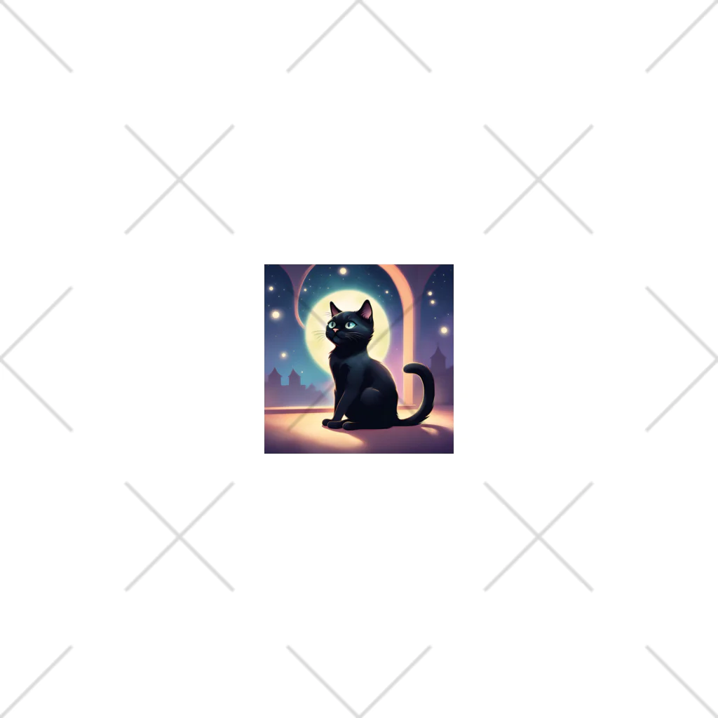 黒猫マメちゃんの魅惑ショップの可愛い黒猫のキャラクターグッズ Socks