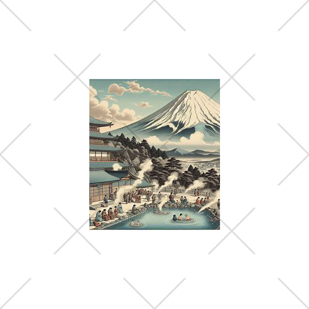 kimagure_MARCHEのJapan Mt. Fuji Sento Bathhouse Beautiful scenery ソックス