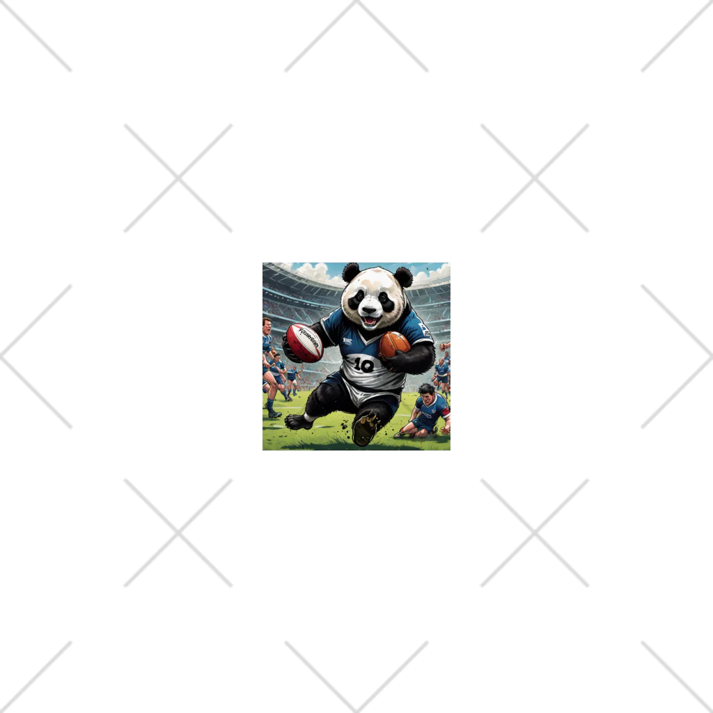 Panda Art Galleryのラグビーパンダ ソックス