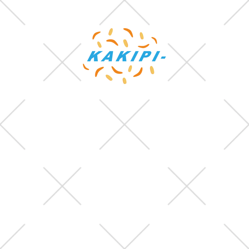 うさぎちゃんアイランドのKAKIPI- ロゴ 青 Socks