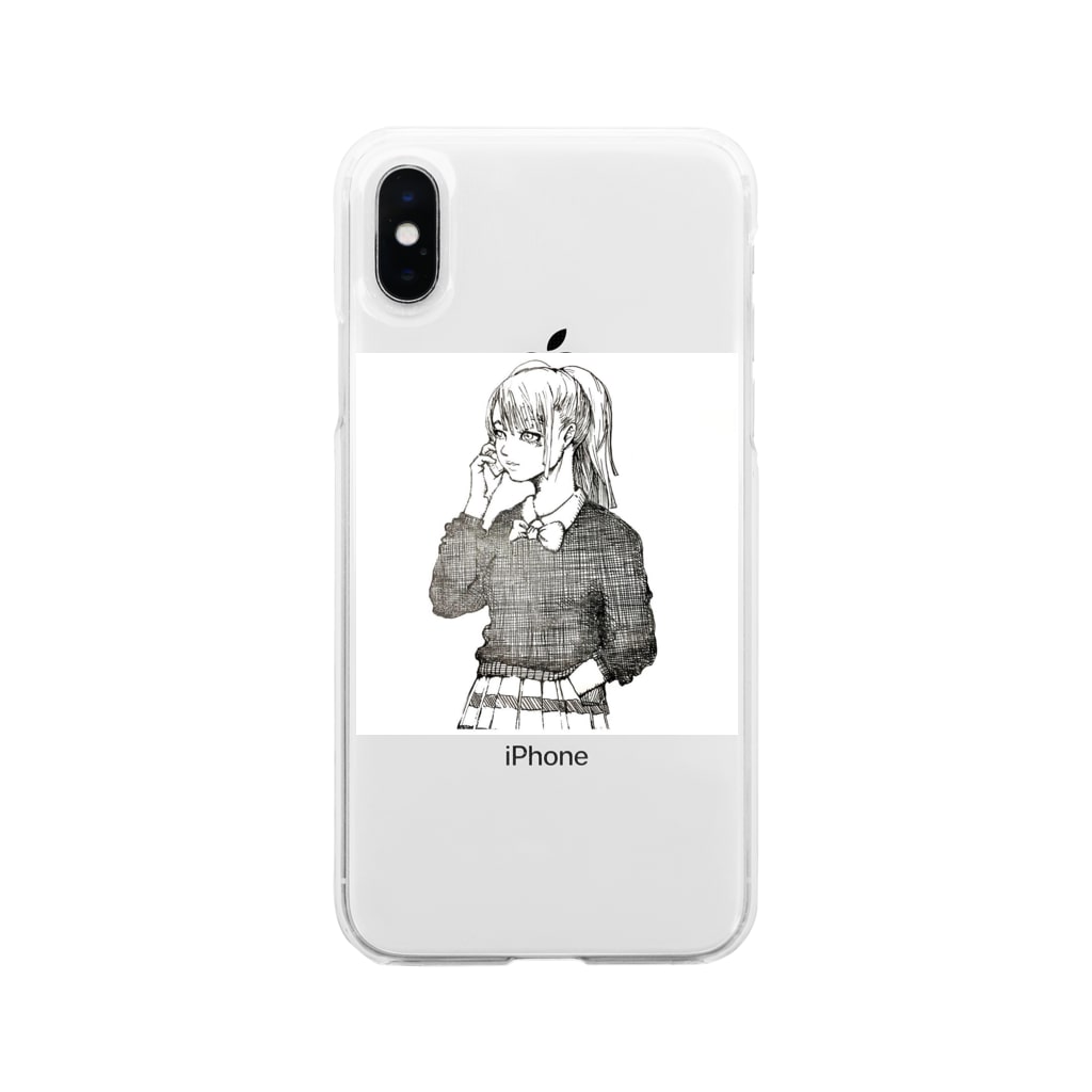 可愛いペン画イラスト Shikazu Fashion Shikazufashion のソフトクリアスマホケース Iphoneケース 通販 Suzuri スズリ