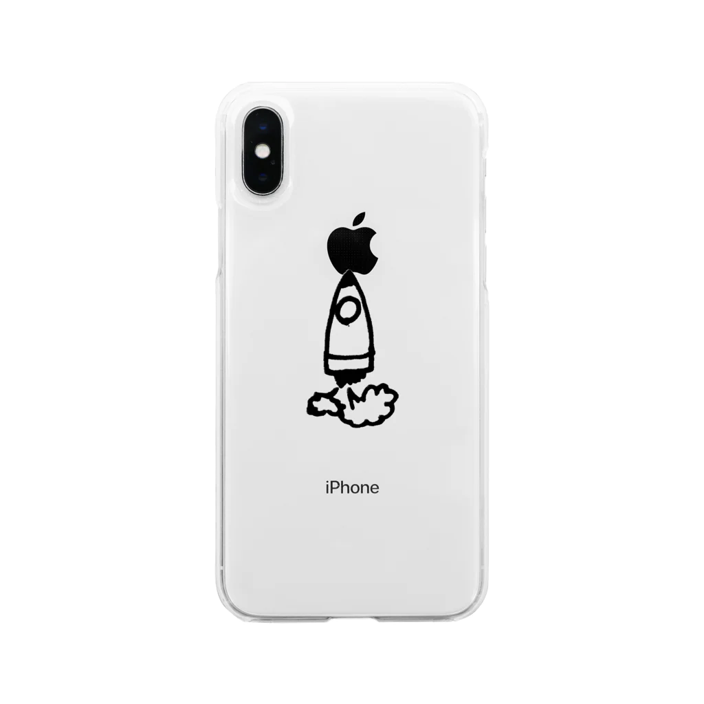 メガネと女の思い出のロケット Soft Clear Smartphone Case