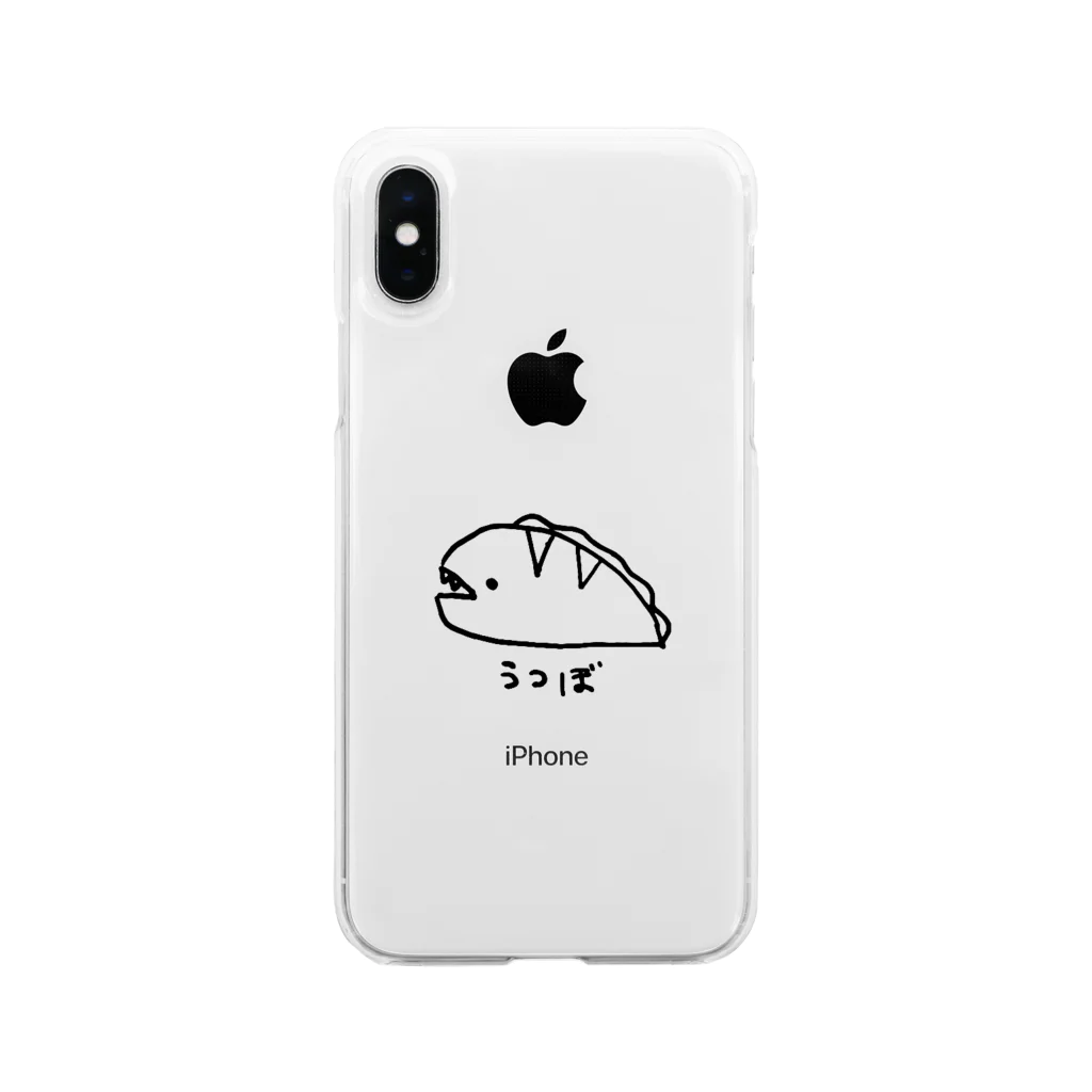 紫咲うにのながくないうつぼ Soft Clear Smartphone Case