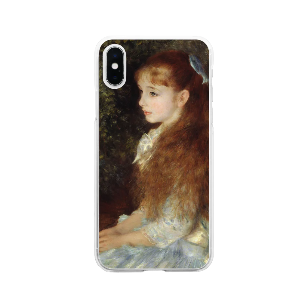 SONOTENI-ARTの016-003　ルノワール　『イレーヌ・カーン・ダンヴェール嬢』　クリア　スマホケース　iPhone XS/X専用デザイン　CC2 Soft Clear Smartphone Case