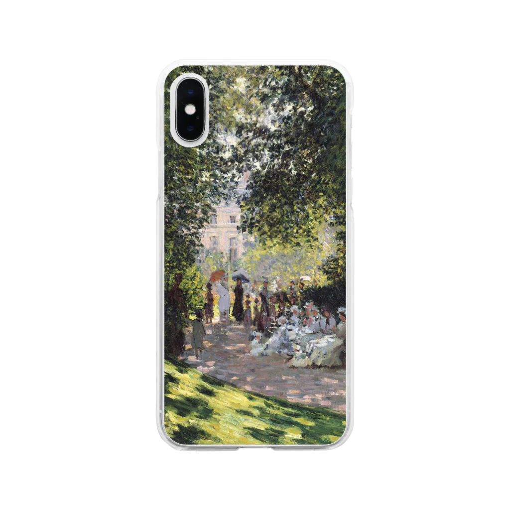 SONOTENI-ARTの004-015　クロード・モネ　『モンソー公園』　クリア　スマホケース　iPhone XS/X専用デザイン　CC2 ソフトクリアスマホケース