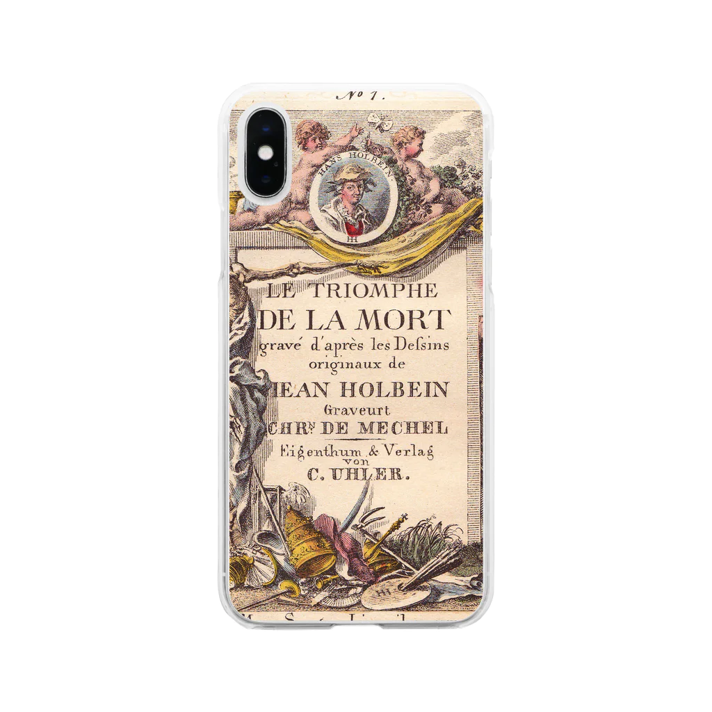 J. Jeffery Print Galleryのハンス・ホルバインの死のアルファベット Soft Clear Smartphone Case