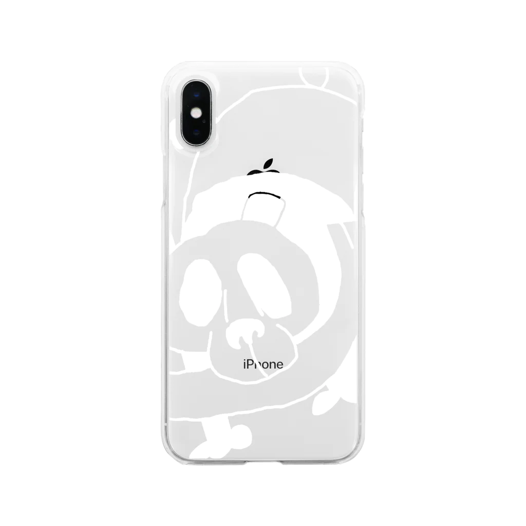 WanWanPandaの魚パンダ Soft Clear Smartphone Case