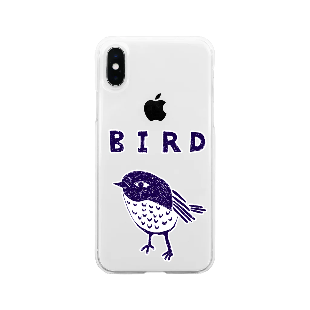 NIKORASU GOのトリマニア専用デザイン「BIRD」（Tシャツ・パーカー・グッズ・ETC） ソフトクリアスマホケース