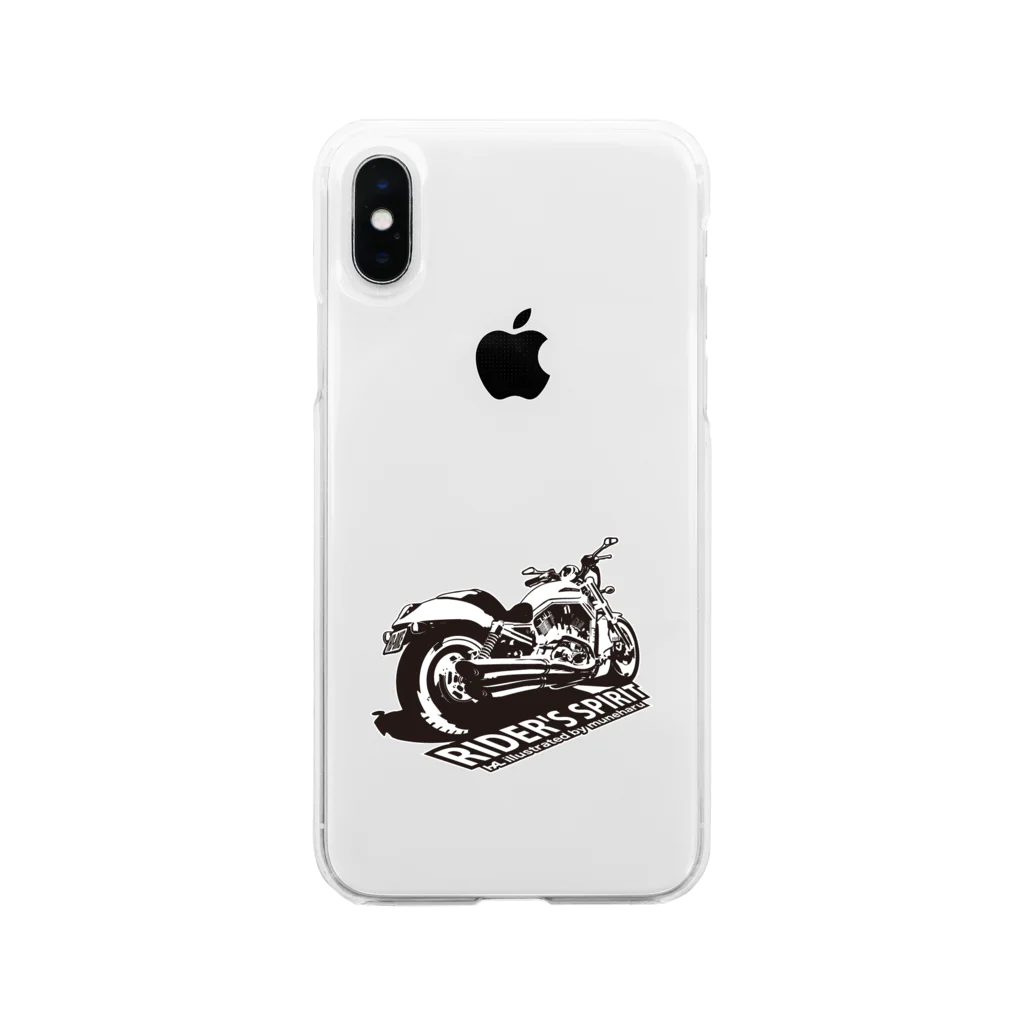 illustrator_HaLのRider's Spirit Soft Clear Smartphone Case