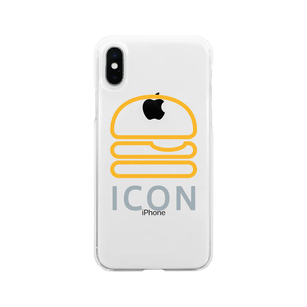 ICONのICONロゴ ソフトクリアスマホケース