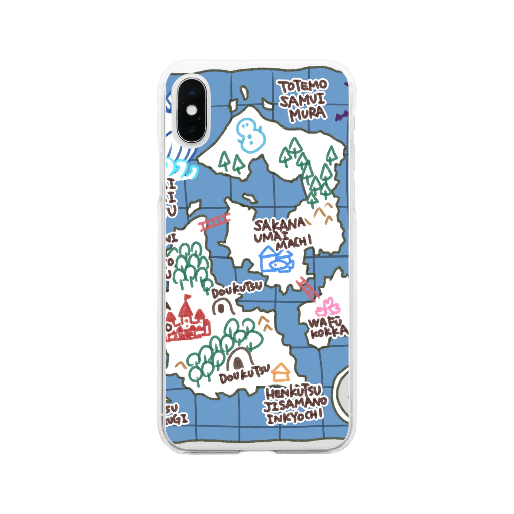 あべのぼうけんの地図 Soft Clear Smartphone Case