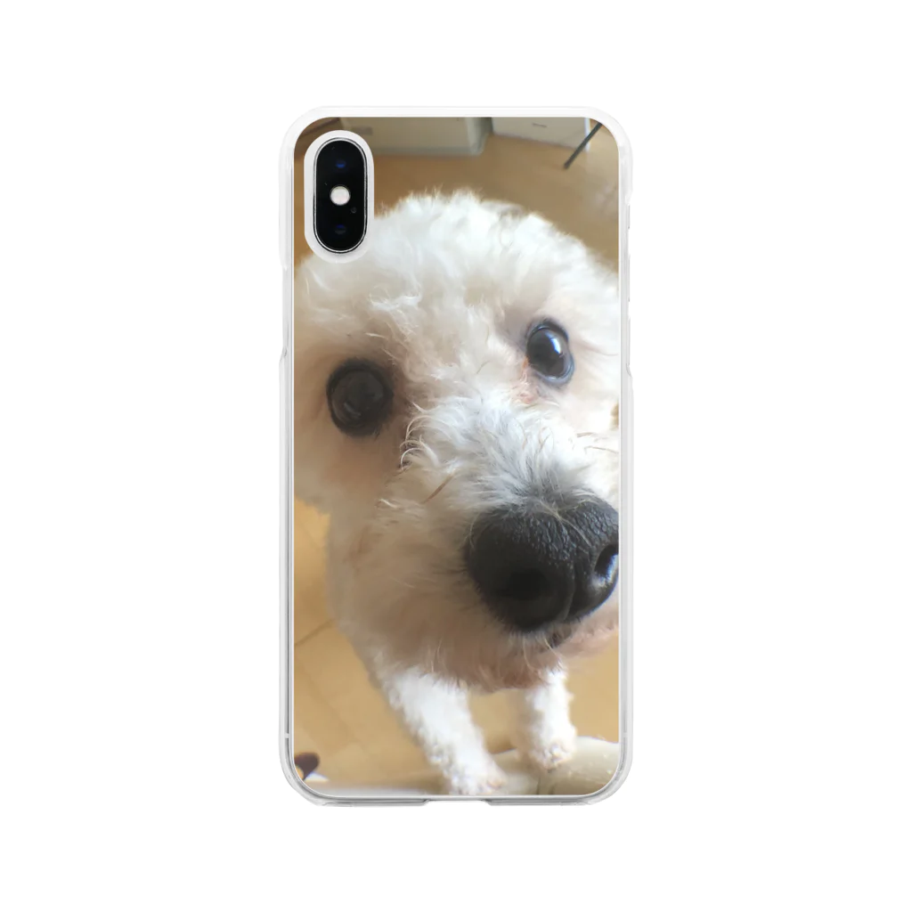 #トイプードル多頭飼い#男4匹の広角のプラダ Soft Clear Smartphone Case