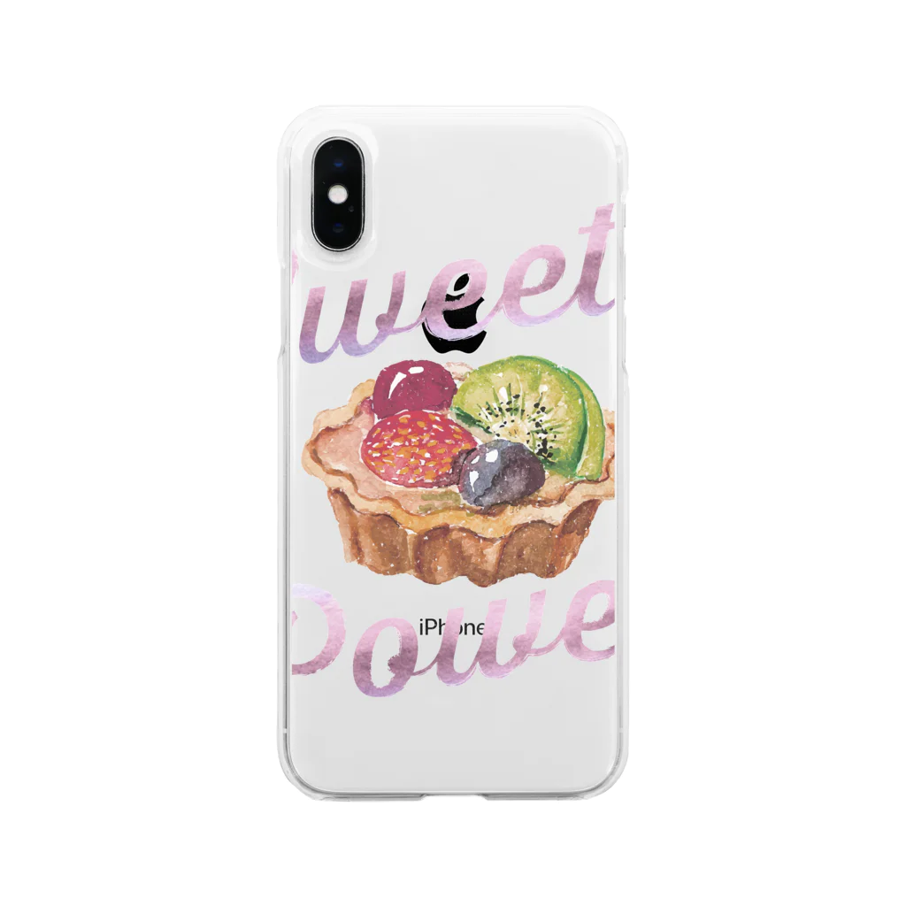 グラフィンのスウィーツパワー! Sweets Power9 フルーツタルト Soft Clear Smartphone Case