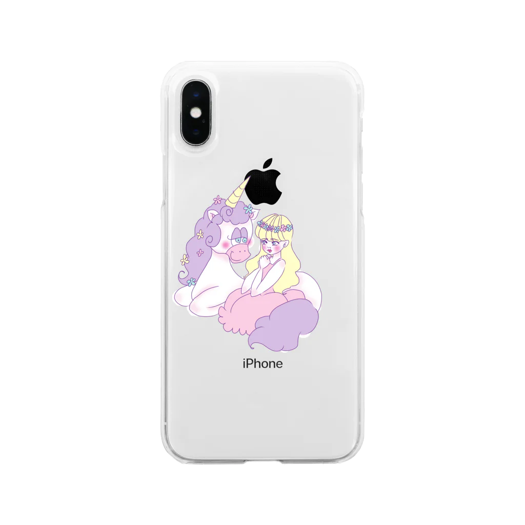 林檎飴の部屋のunicornちゃんズ🦄 Soft Clear Smartphone Case