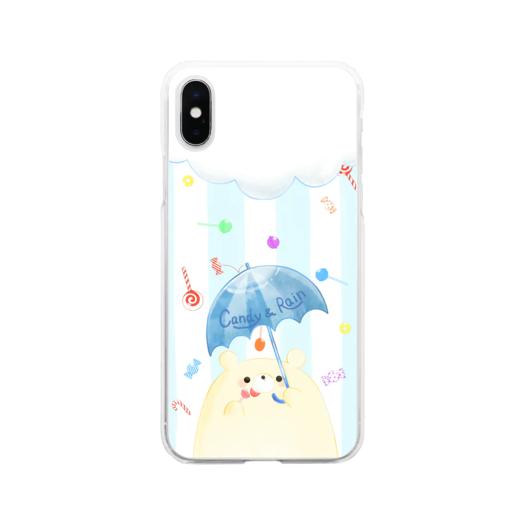 みょーのCandy＆Rain Soft Clear Smartphone Case