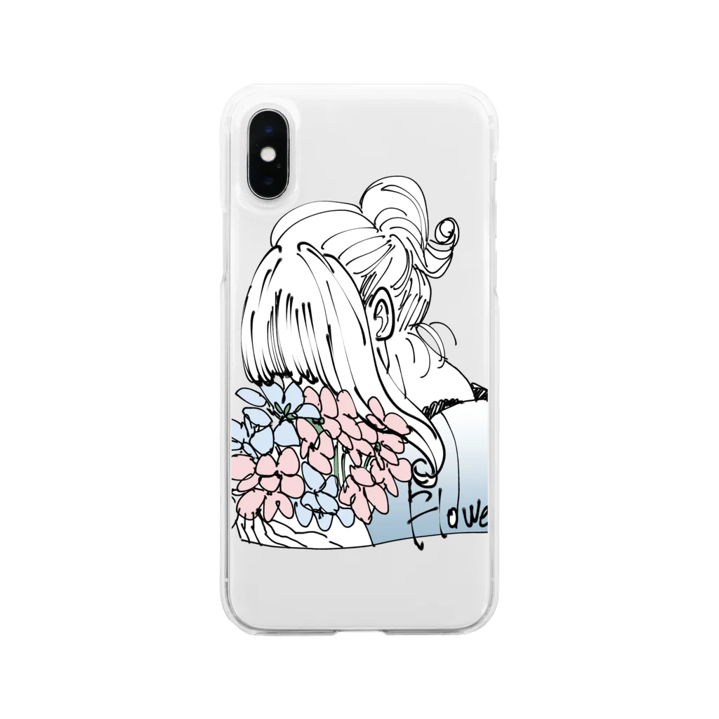 Anriの花 Soft Clear Smartphone Case