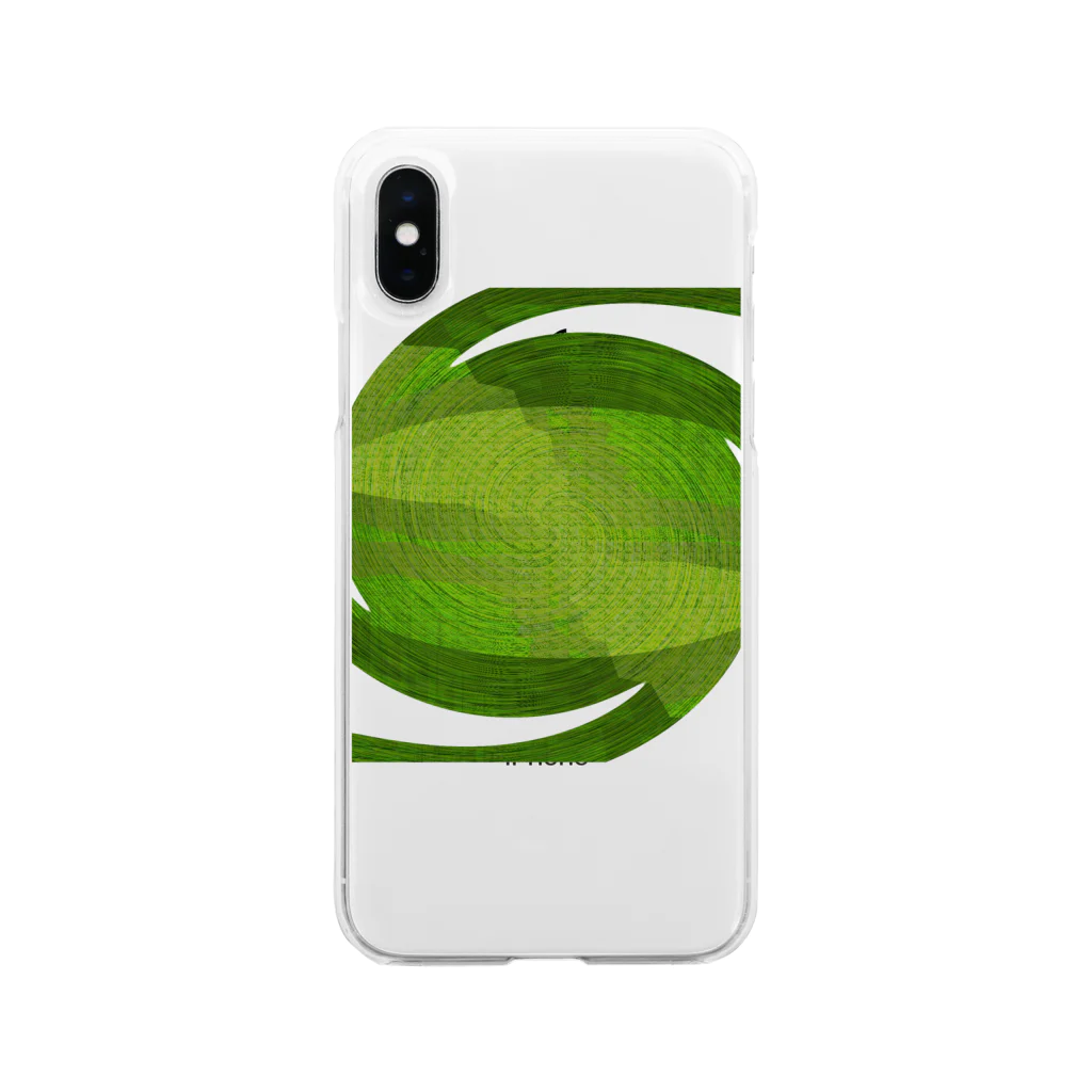 水草の藻１ Soft Clear Smartphone Case